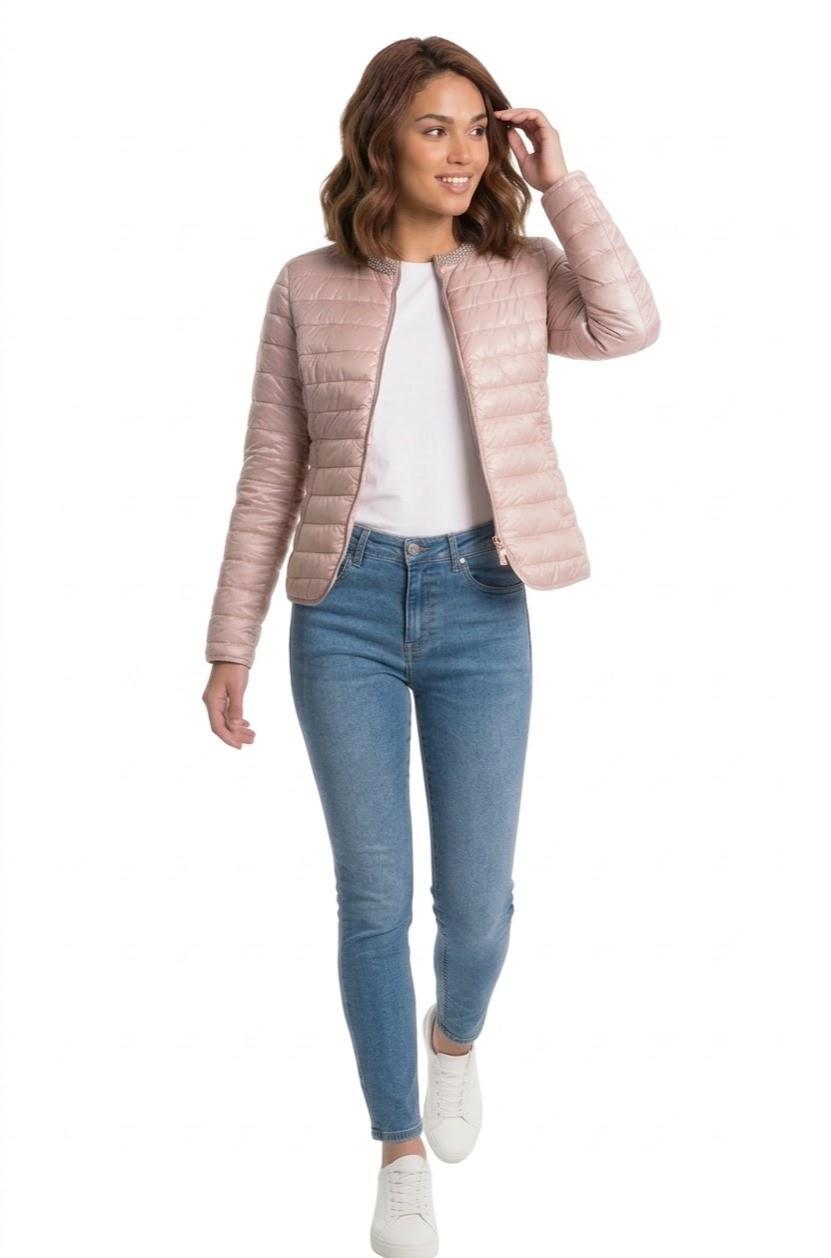 Giubbino leggero da donna Yes Zee rosa