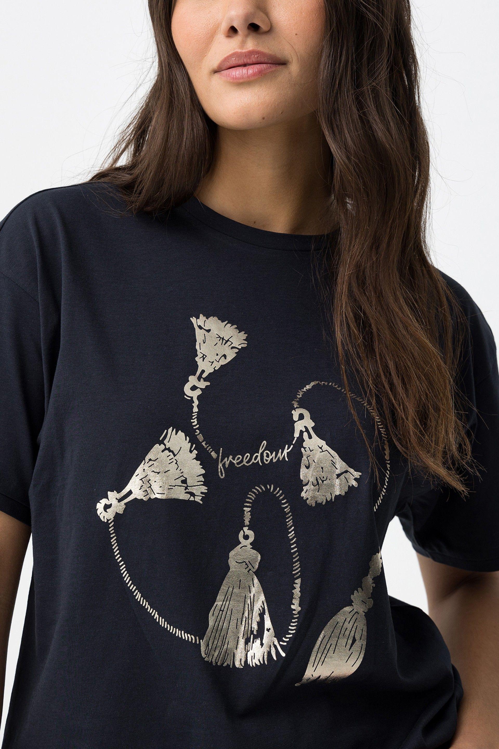 T-shirt con stampa Tiffosi donna