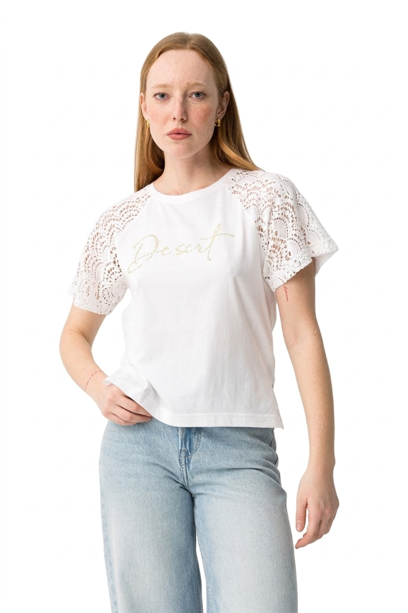 T-shirt donna in cotone Tiffosi