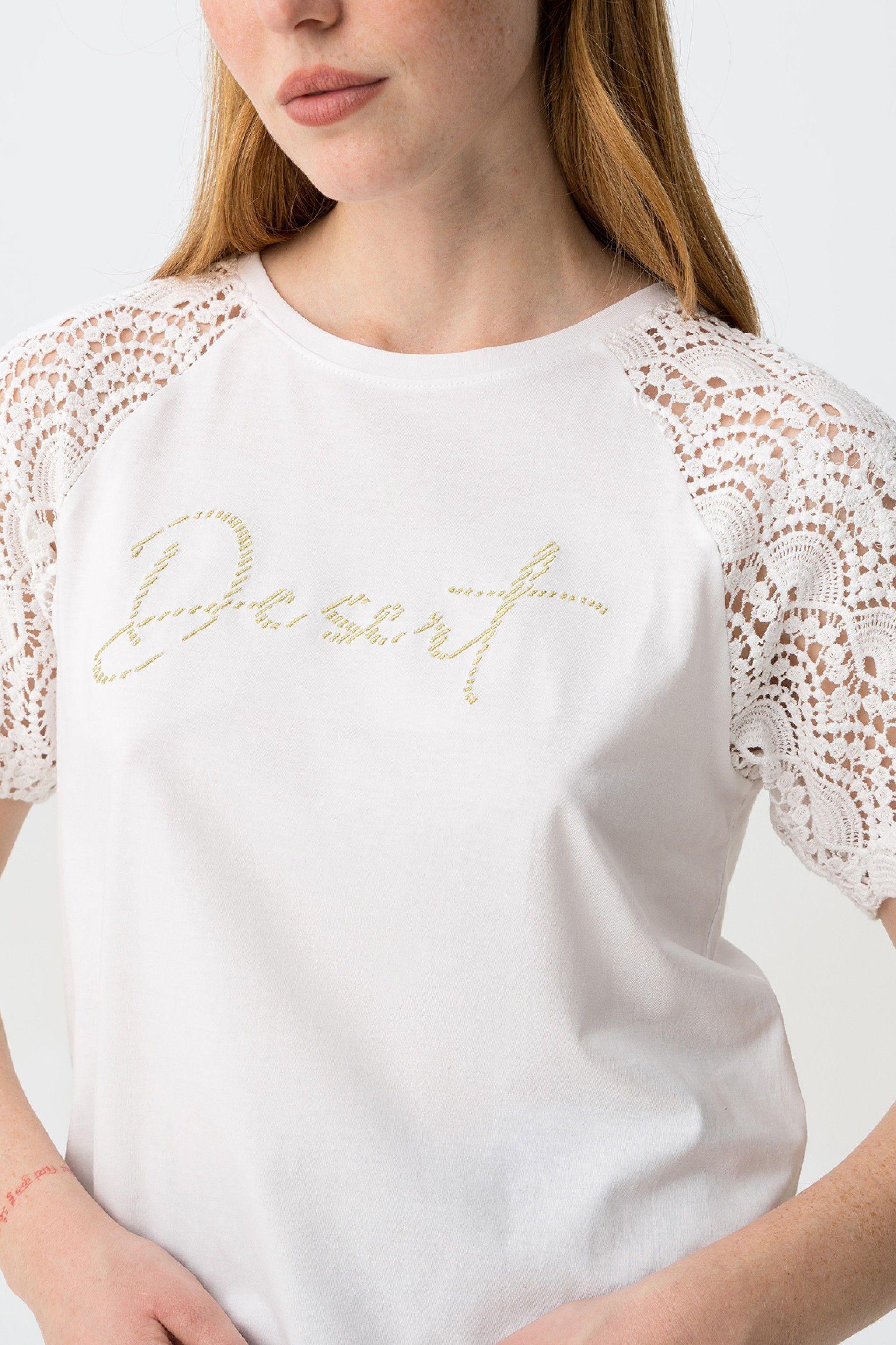 T-shirt donna in cotone Tiffosi