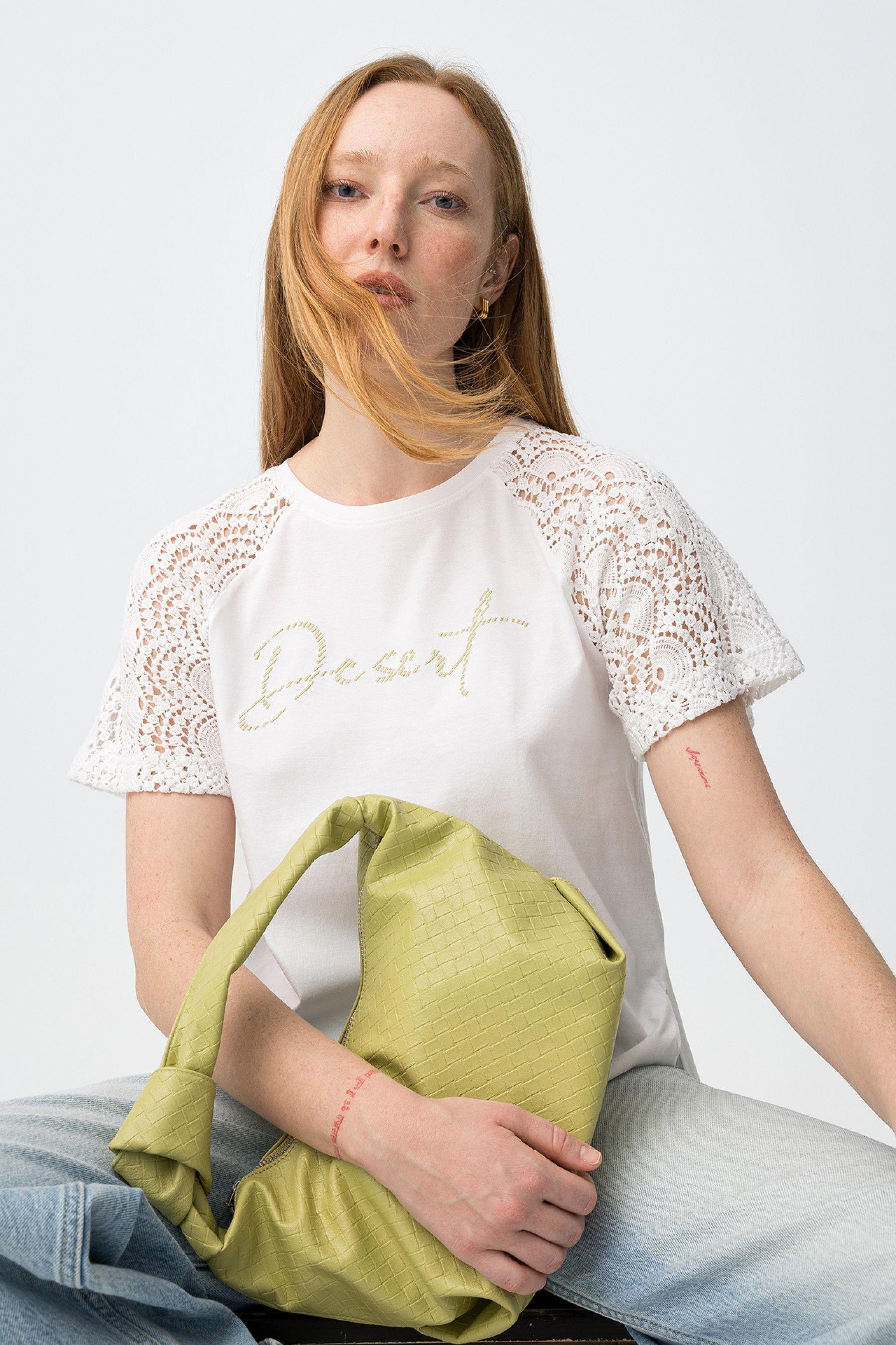 T-shirt donna in cotone Tiffosi