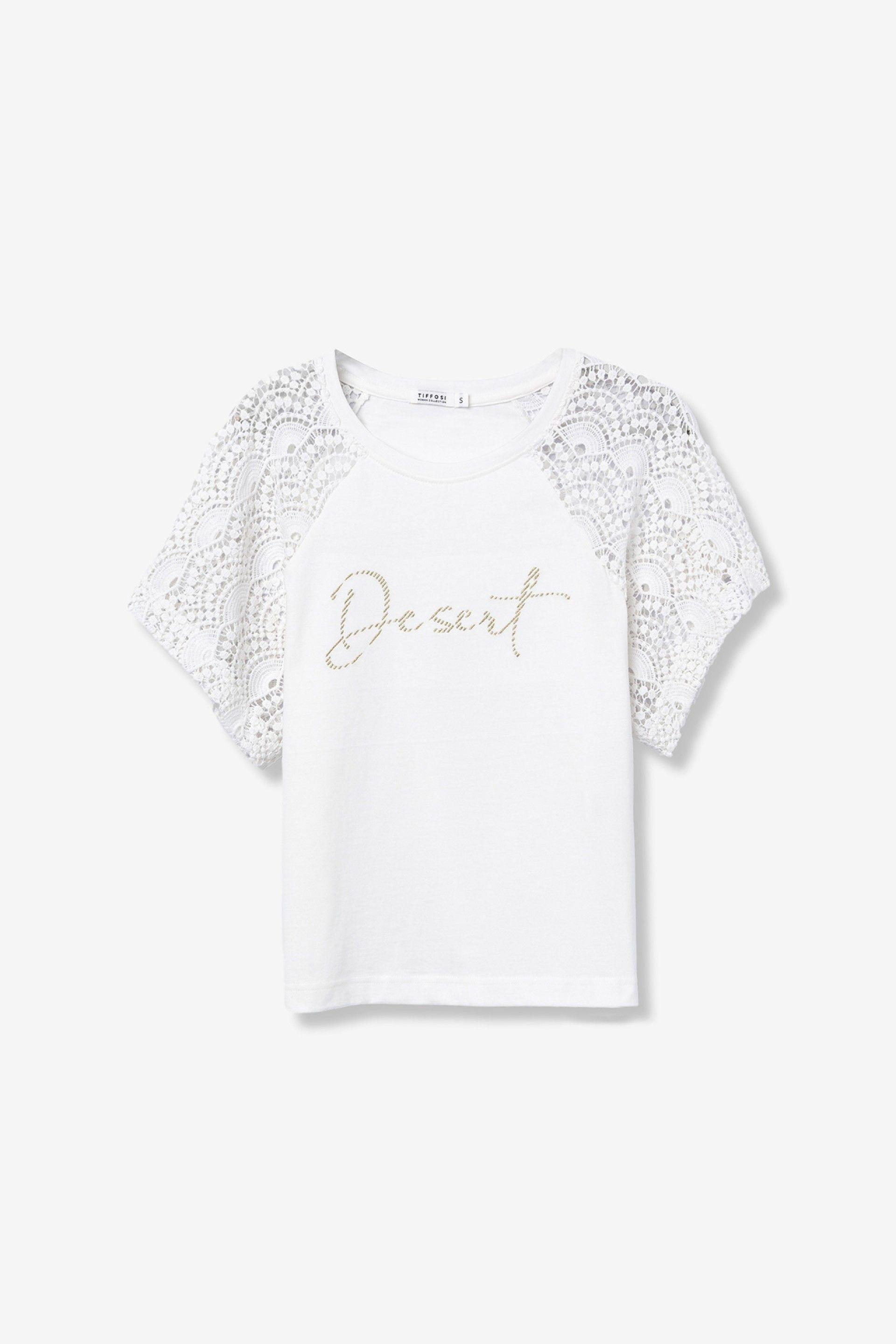 T-shirt donna in cotone Tiffosi