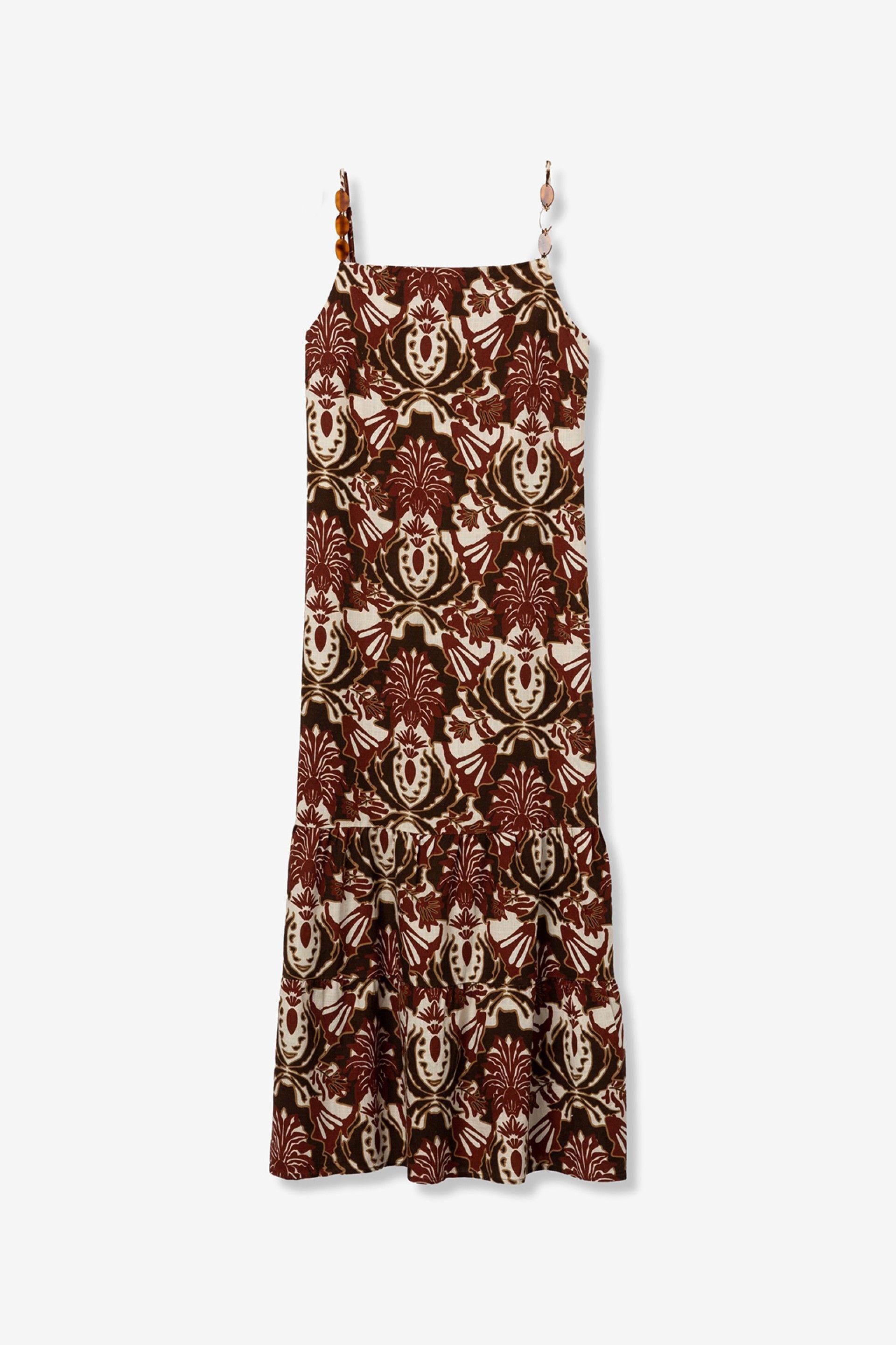 Abito lungo in misto lino Tiffosi donna