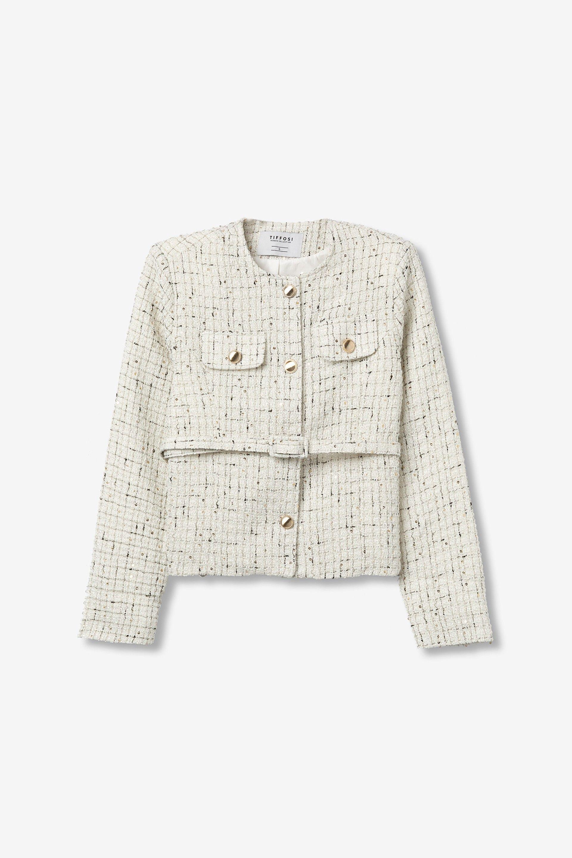 Giacca corta con cintura Tiffosi donna