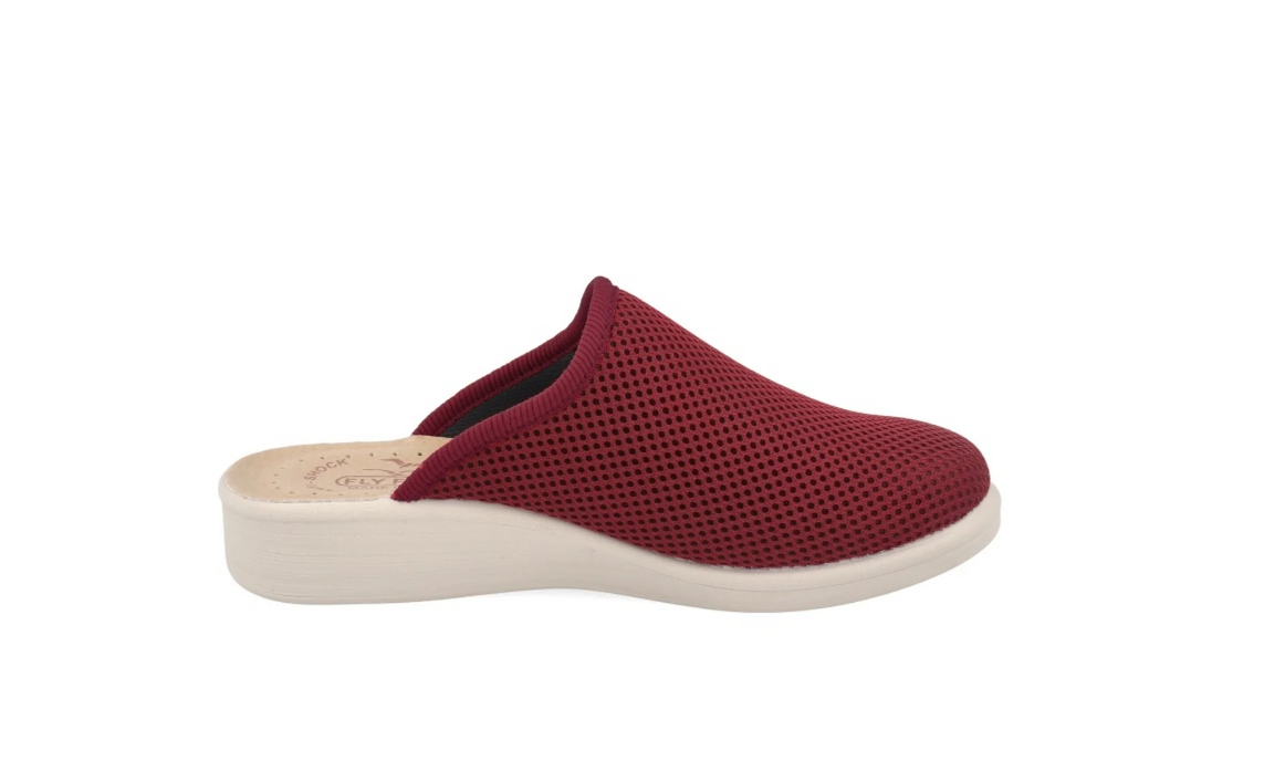 PANTOFOLE-DONNA-FLY-FLOT-03 Pantofole Fly Flot donna tessuto tecnico bordeaux