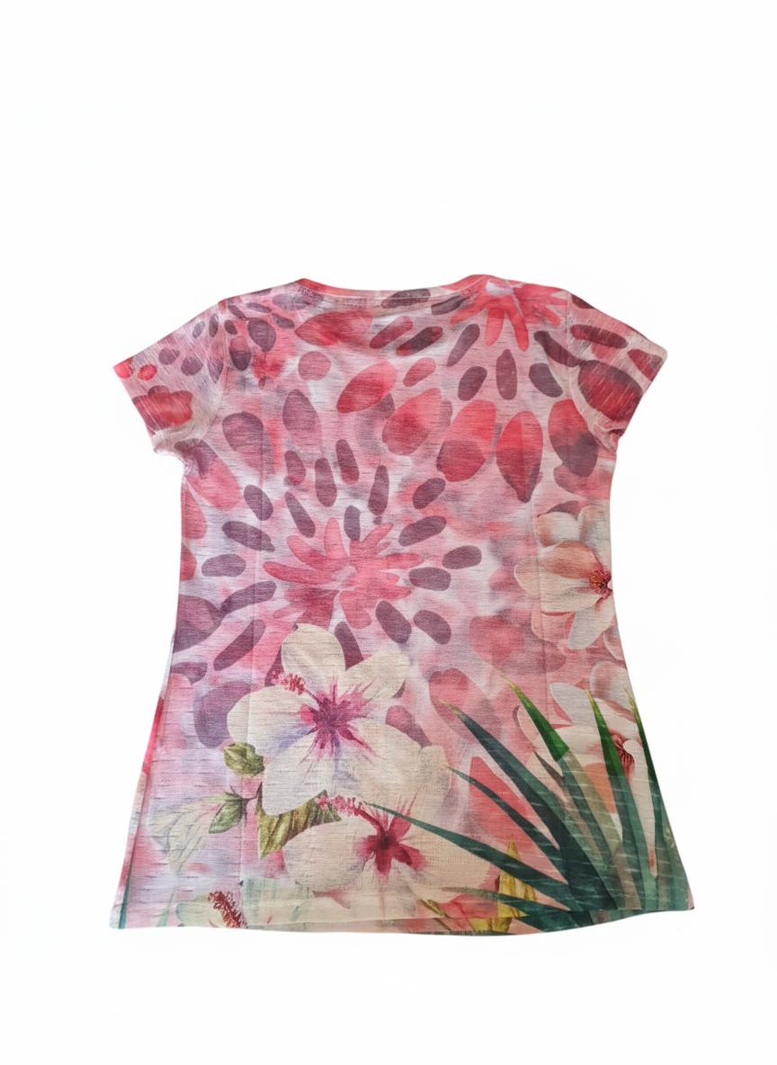 yes zee t-shirt stampa sublimatica yes zee rosa - foto 3