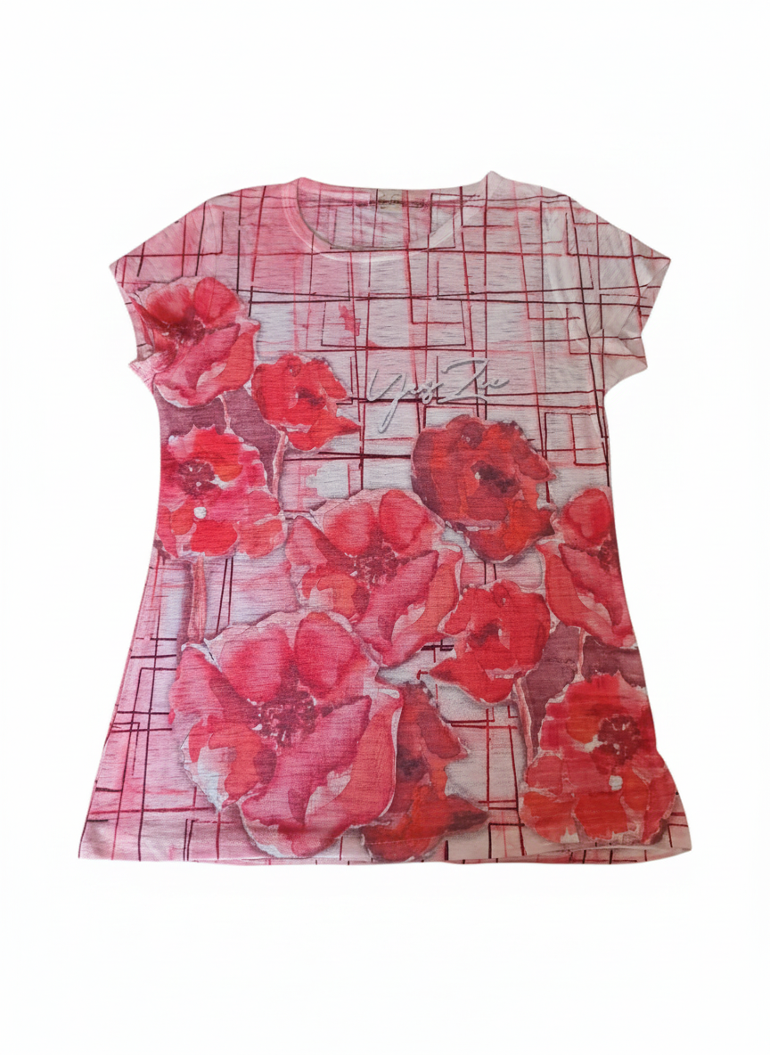 T-shirt donna stampa sublimatica Yes Zee