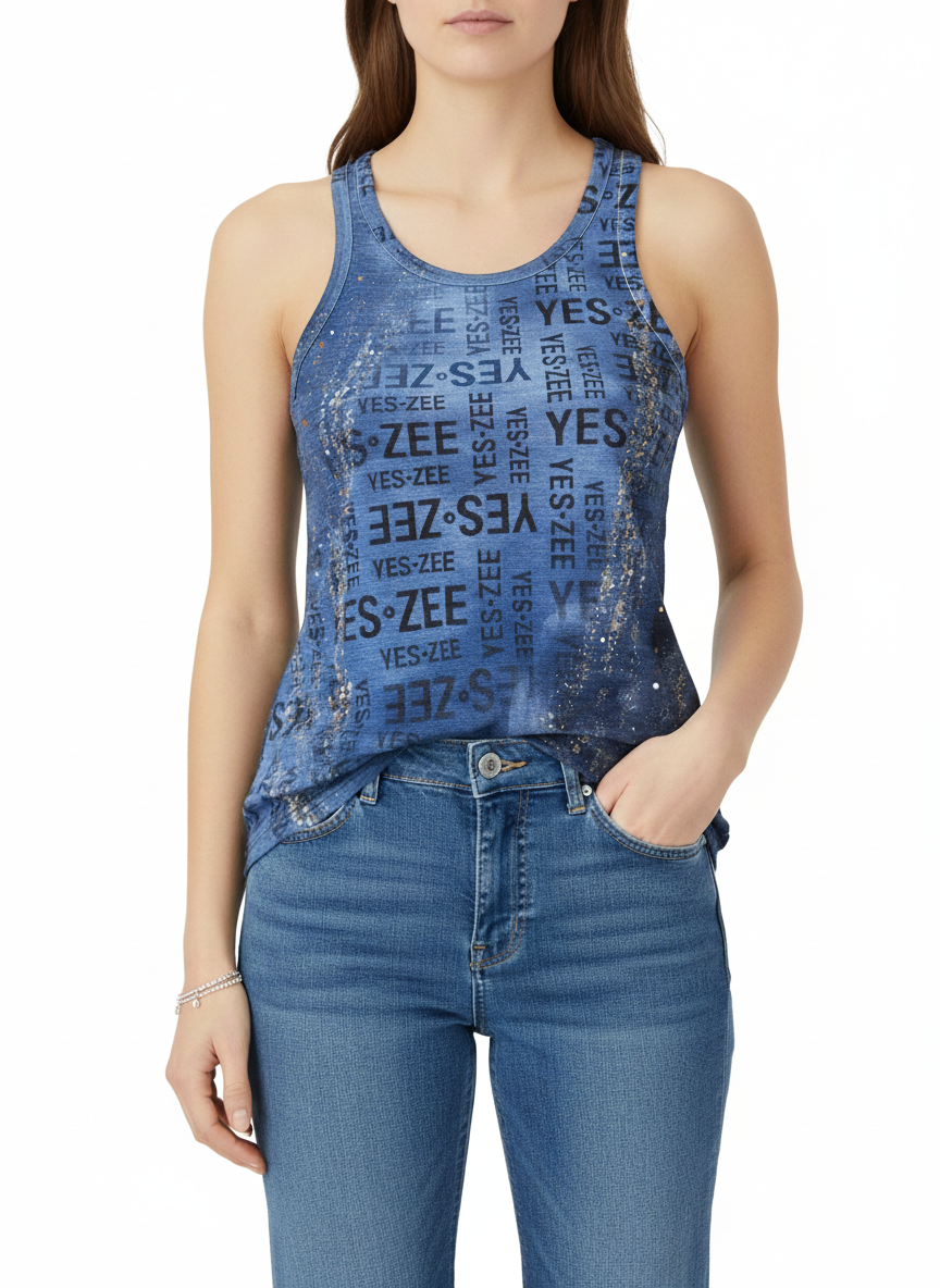 Canotta donna stampa sublimatica Yes Zee