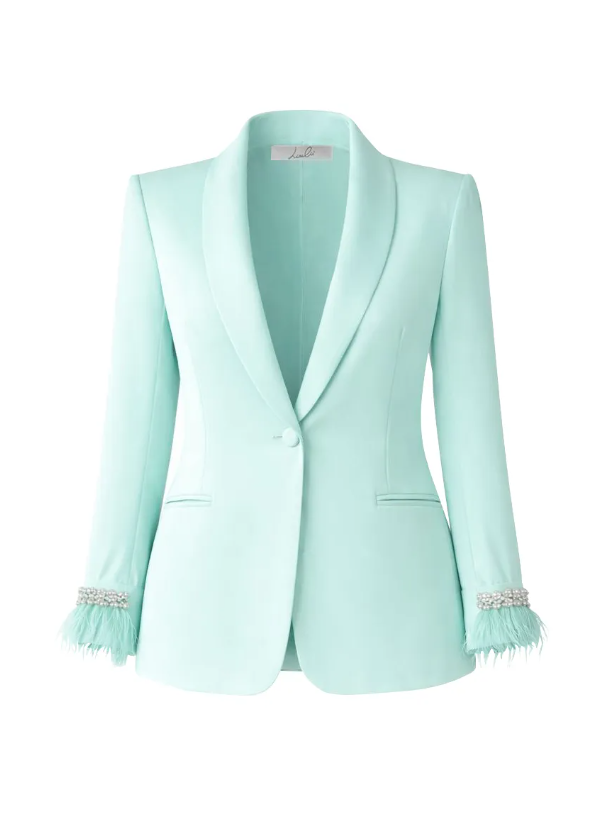 Tailleur acquamarina con pantalone Lizalu00f9