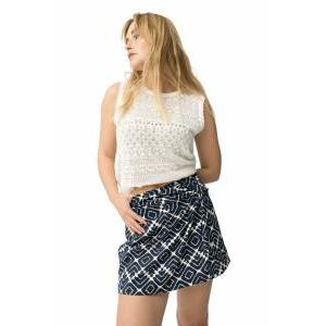 Top lavorato a maglia in cotone