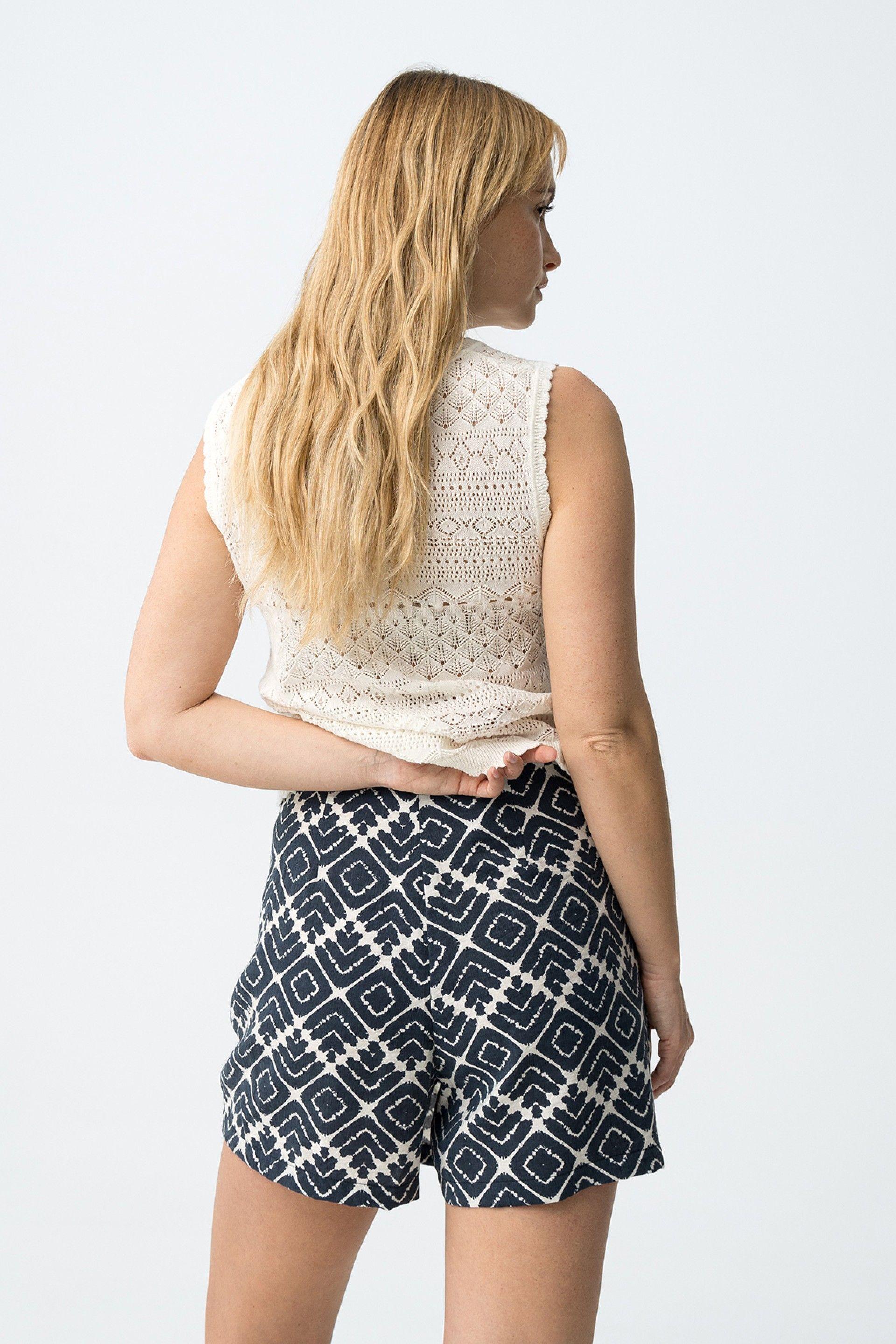 Top lavorato a maglia in cotone Tiffosi