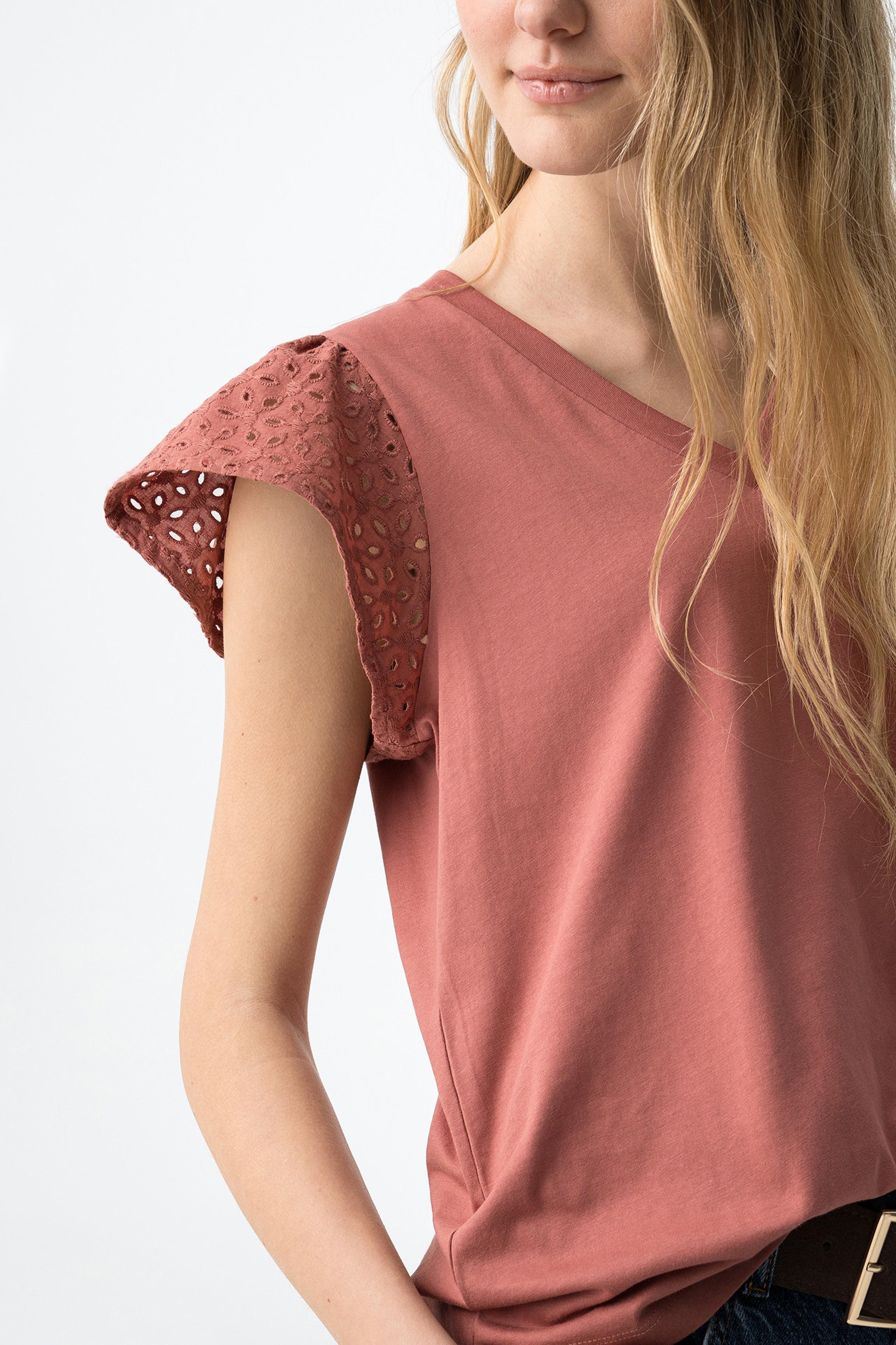 T-shirt scollo V cotone Tiffosi