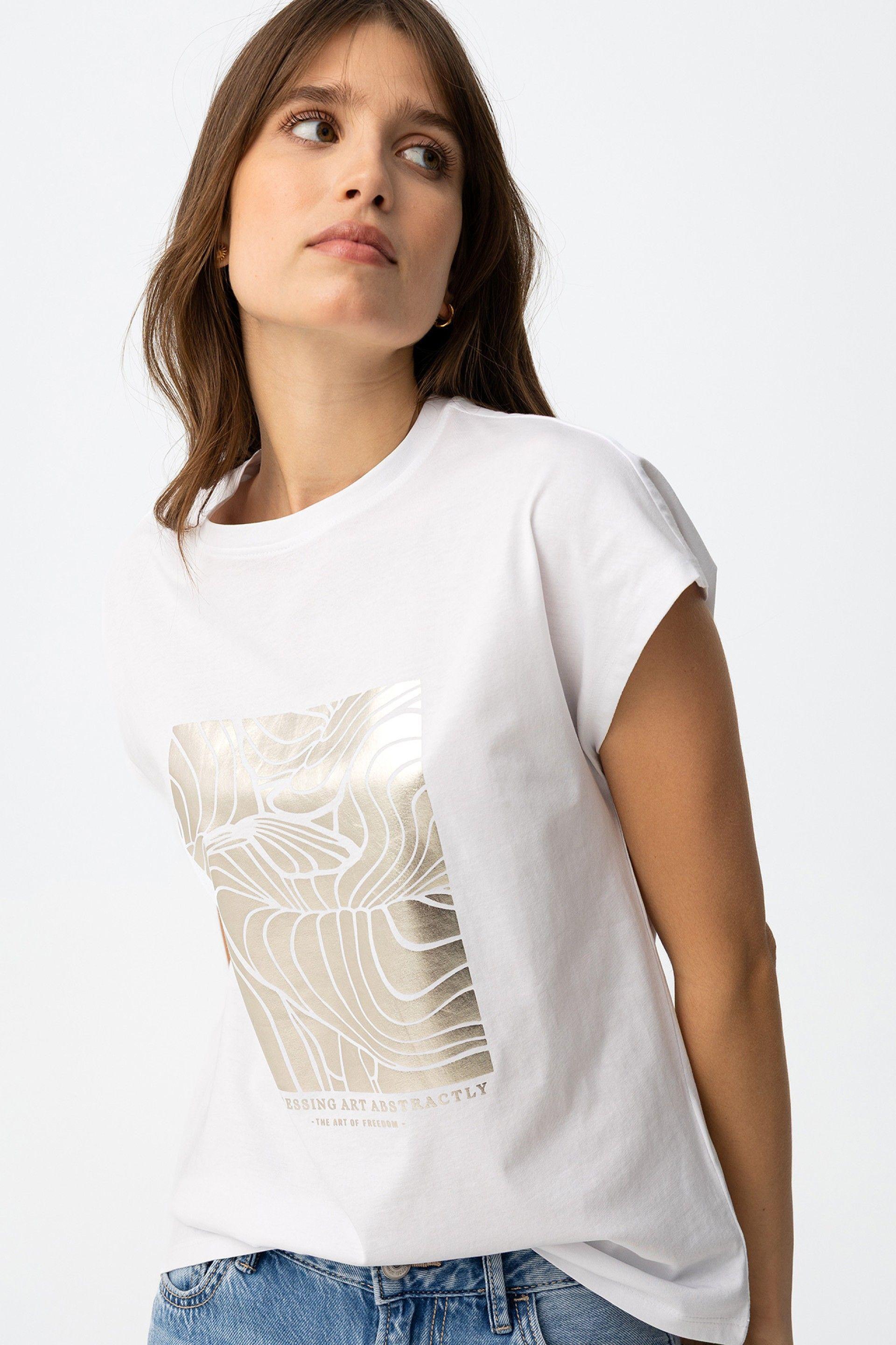T-shirt maniche corte con stampa Tiffosi