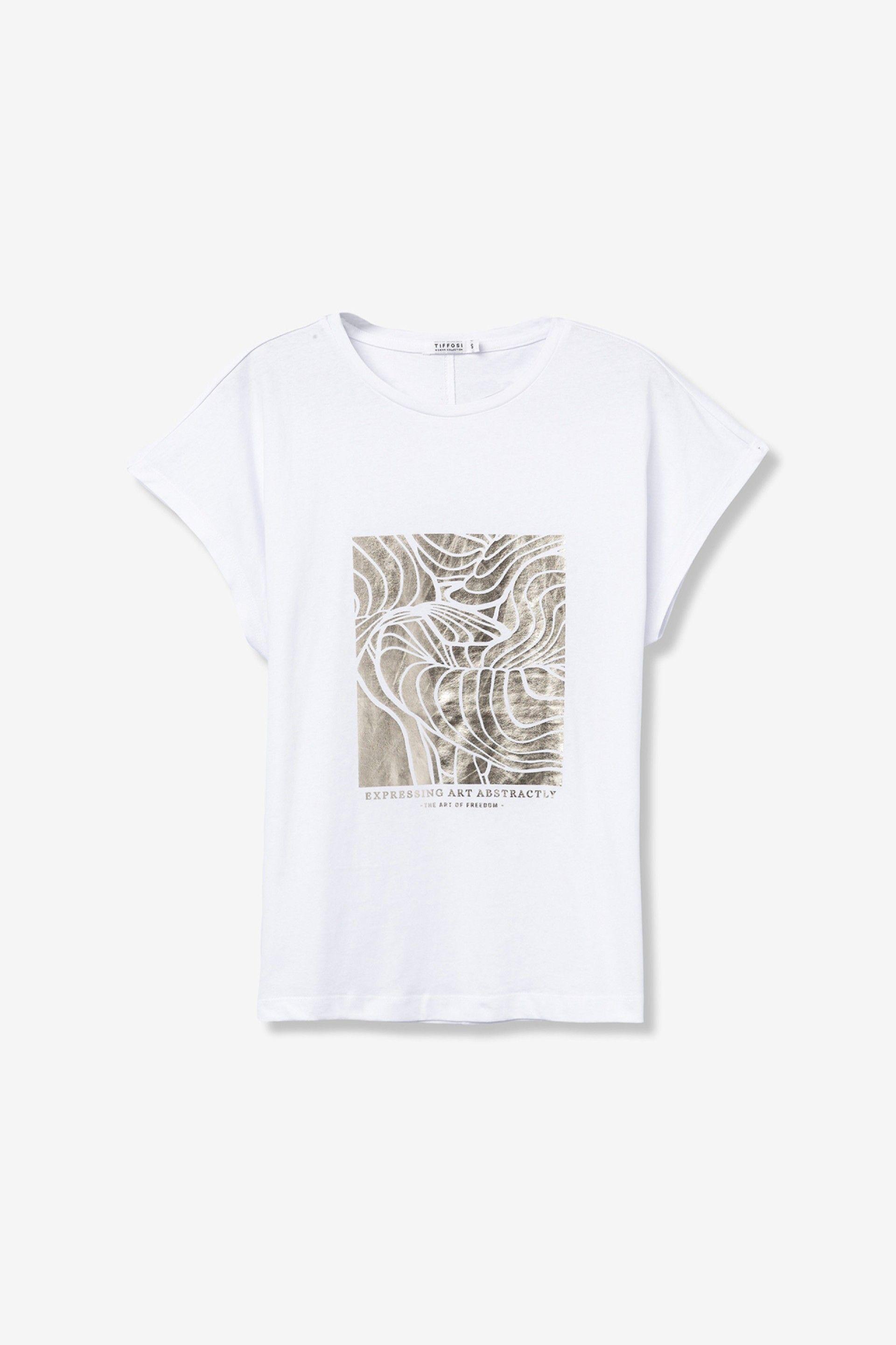 T-shirt maniche corte con stampa Tiffosi