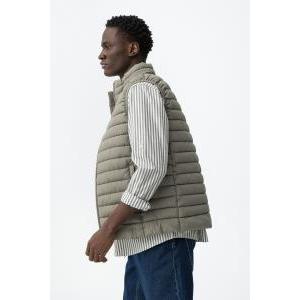 Gilet verde imbottito da uomo