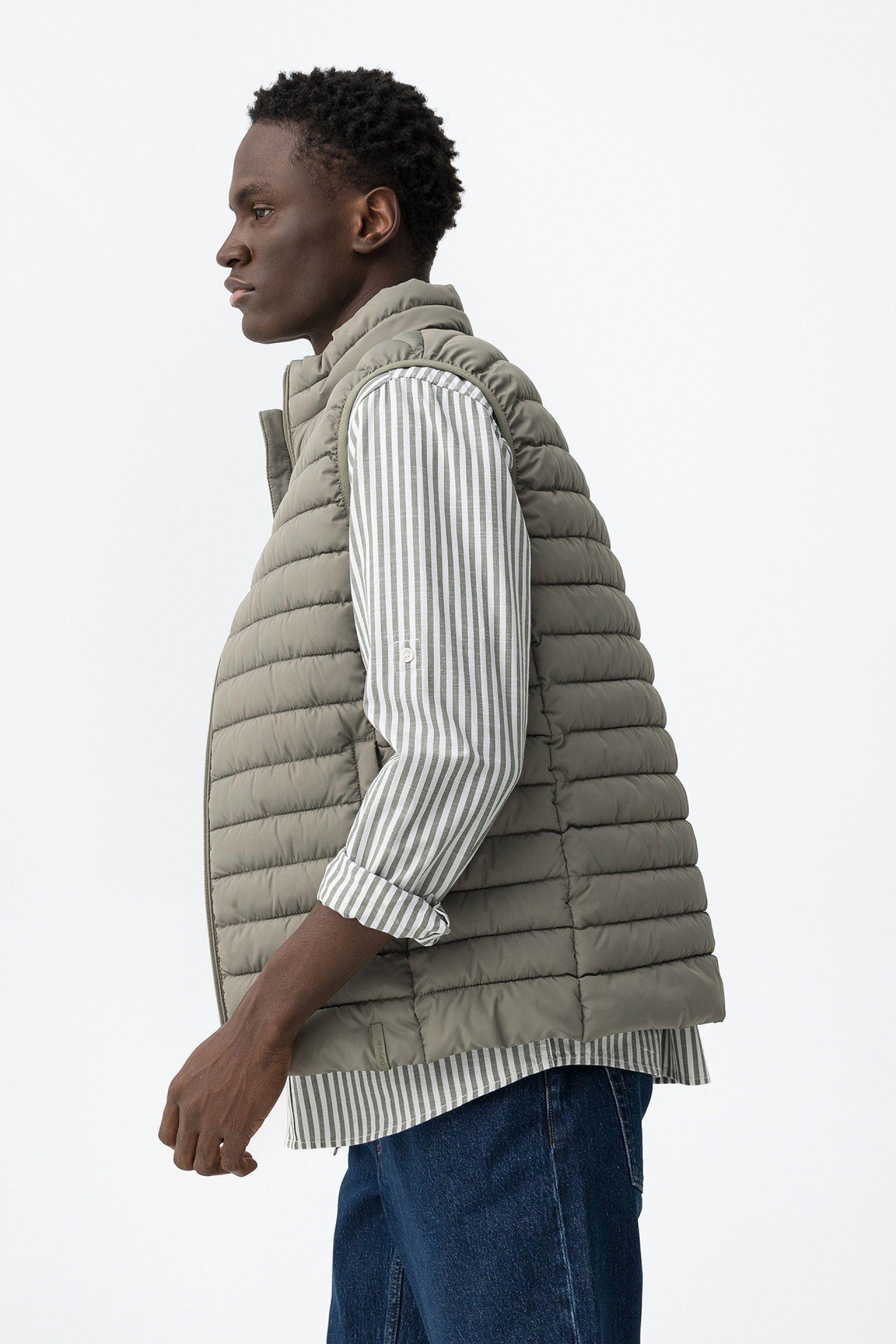 Gilet verde imbottito da uomo Tiffosi