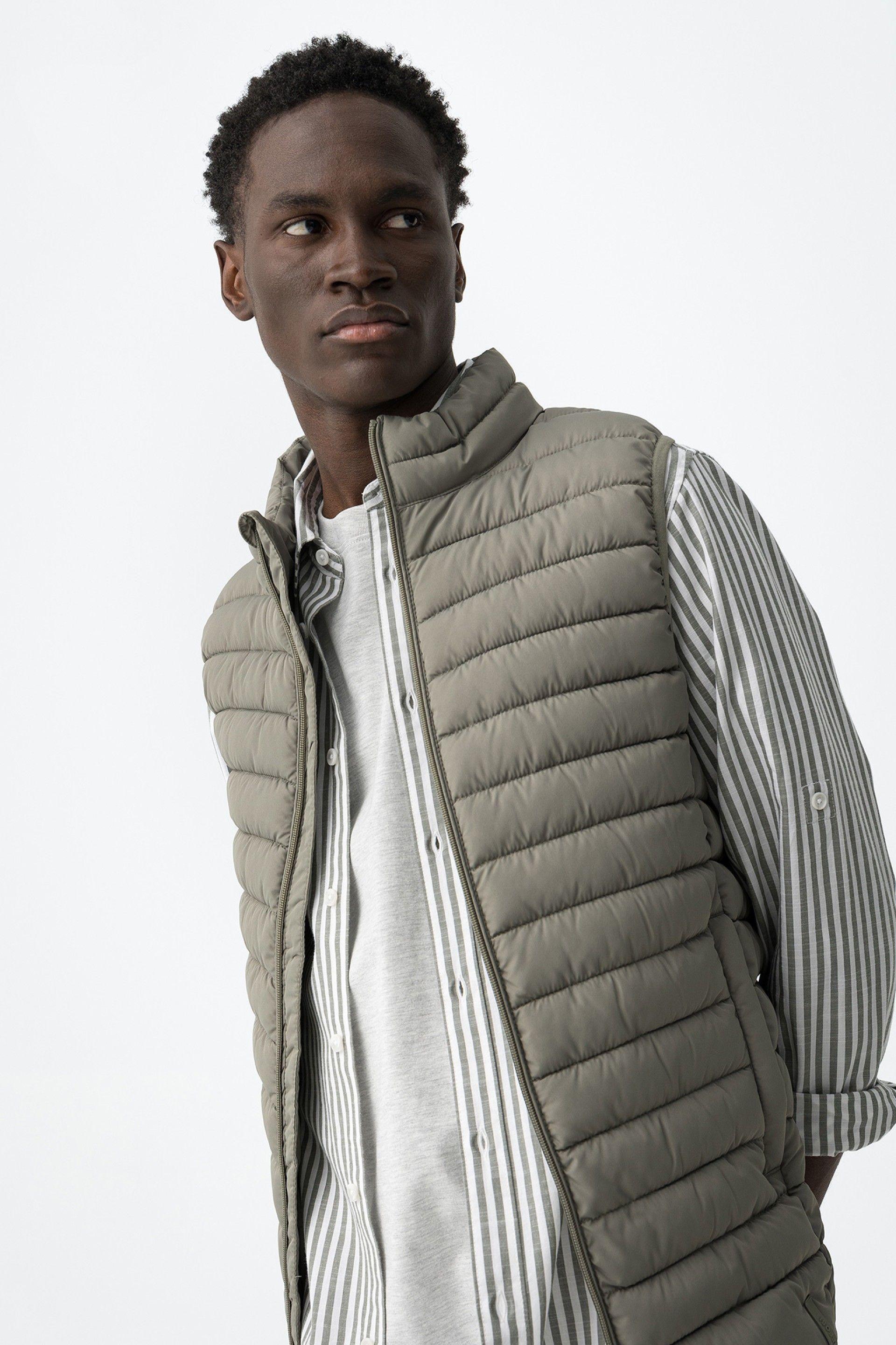 Gilet verde imbottito da uomo Tiffosi