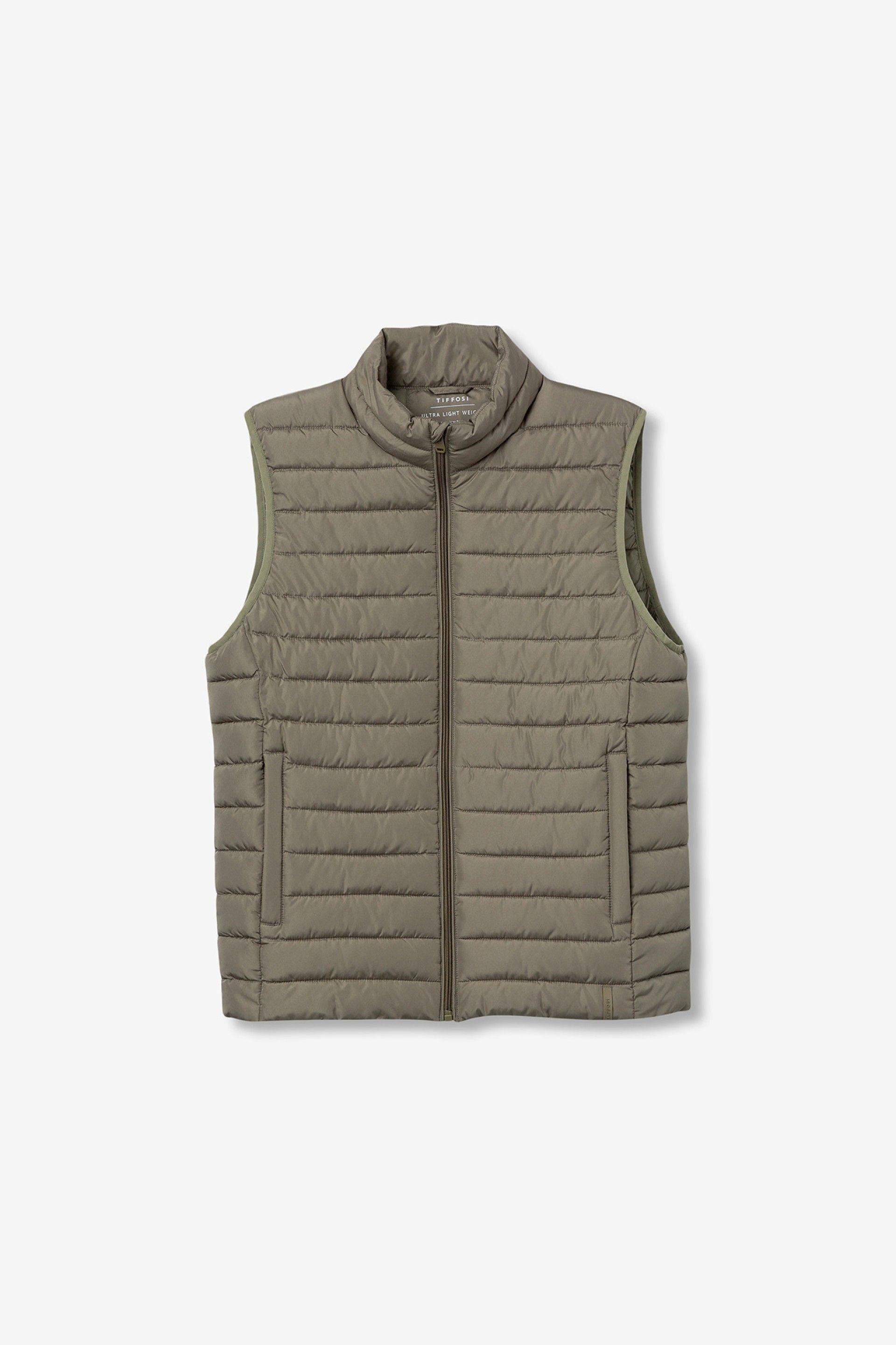 Gilet verde imbottito da uomo Tiffosi