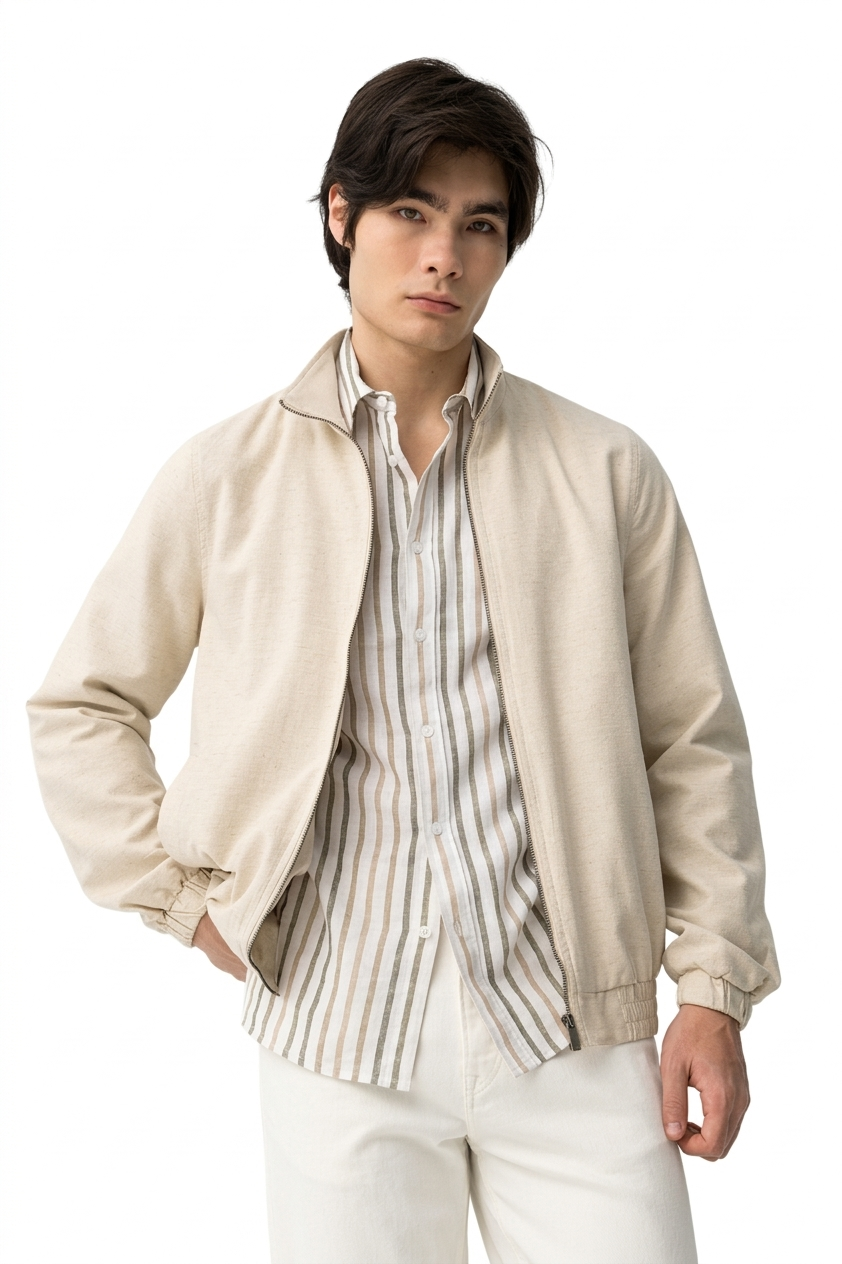 Giacca leggera beige da uomo Tiffosi