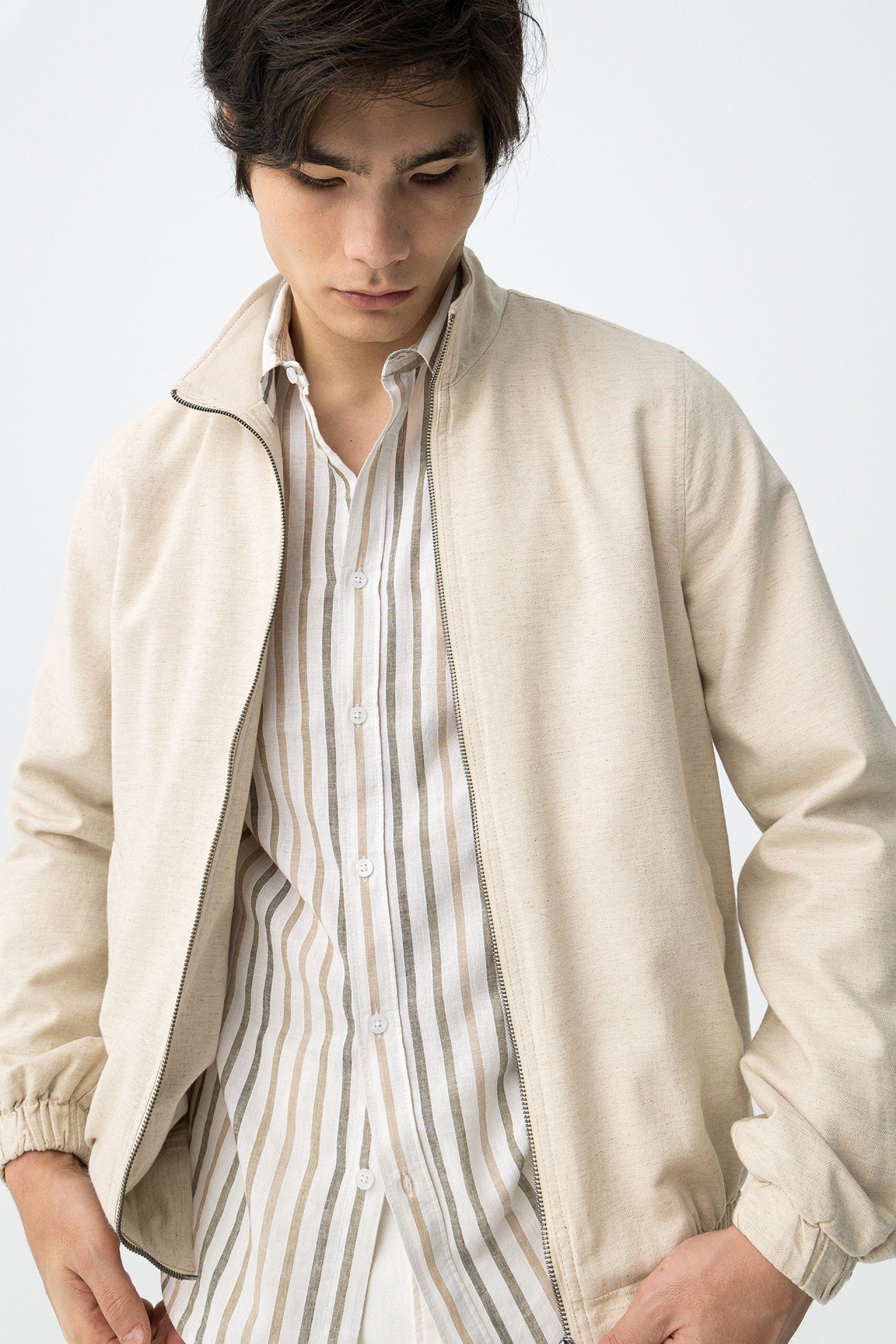 Giacca leggera beige da uomo Tiffosi