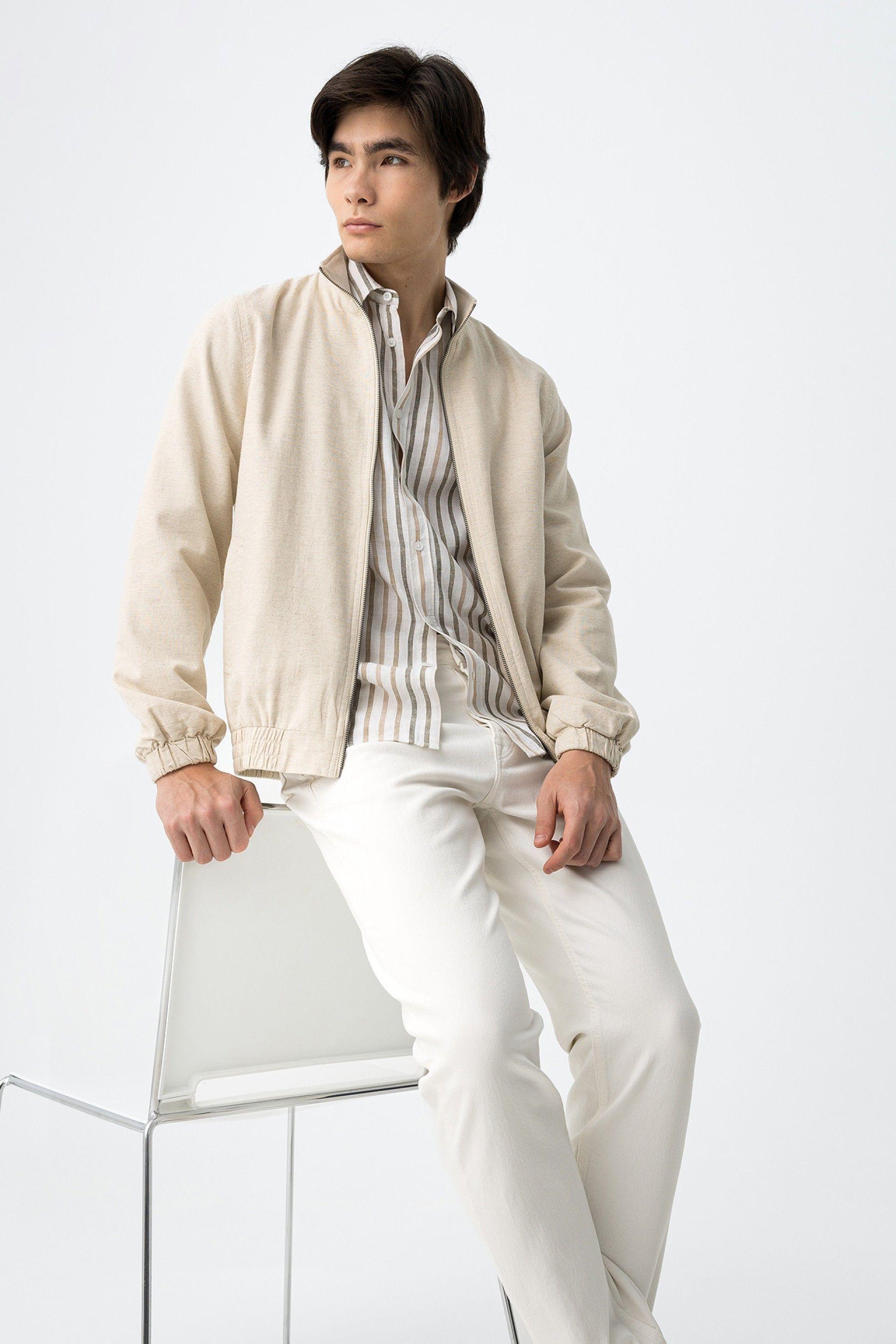 Giacca leggera beige da uomo Tiffosi