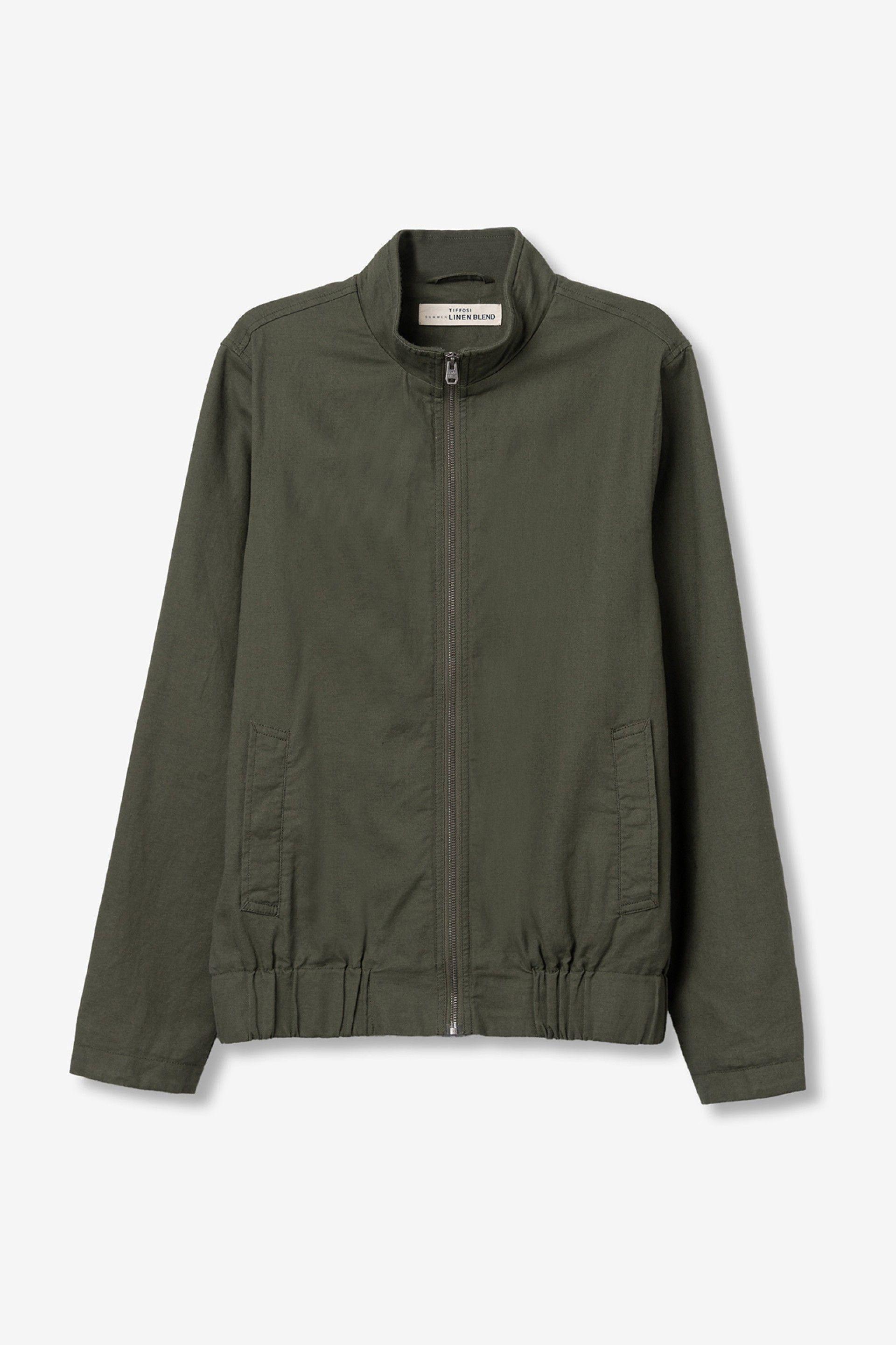 Giacca leggera verde da uomo Tiffosi