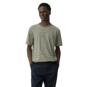 T-shirt righe misto lino cotone