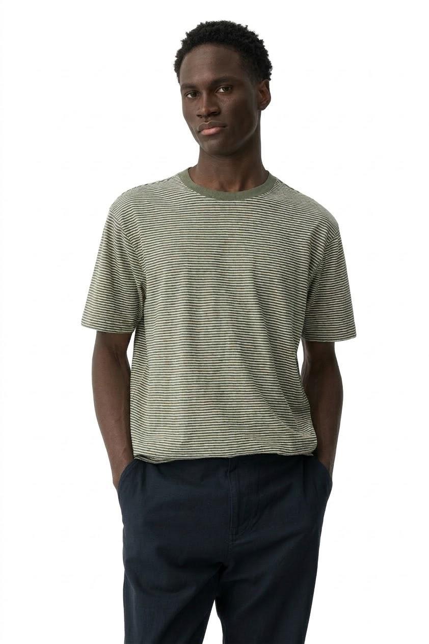 T-shirt righe misto lino cotone Tiffosi