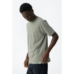 T-shirt righe misto lino cotone