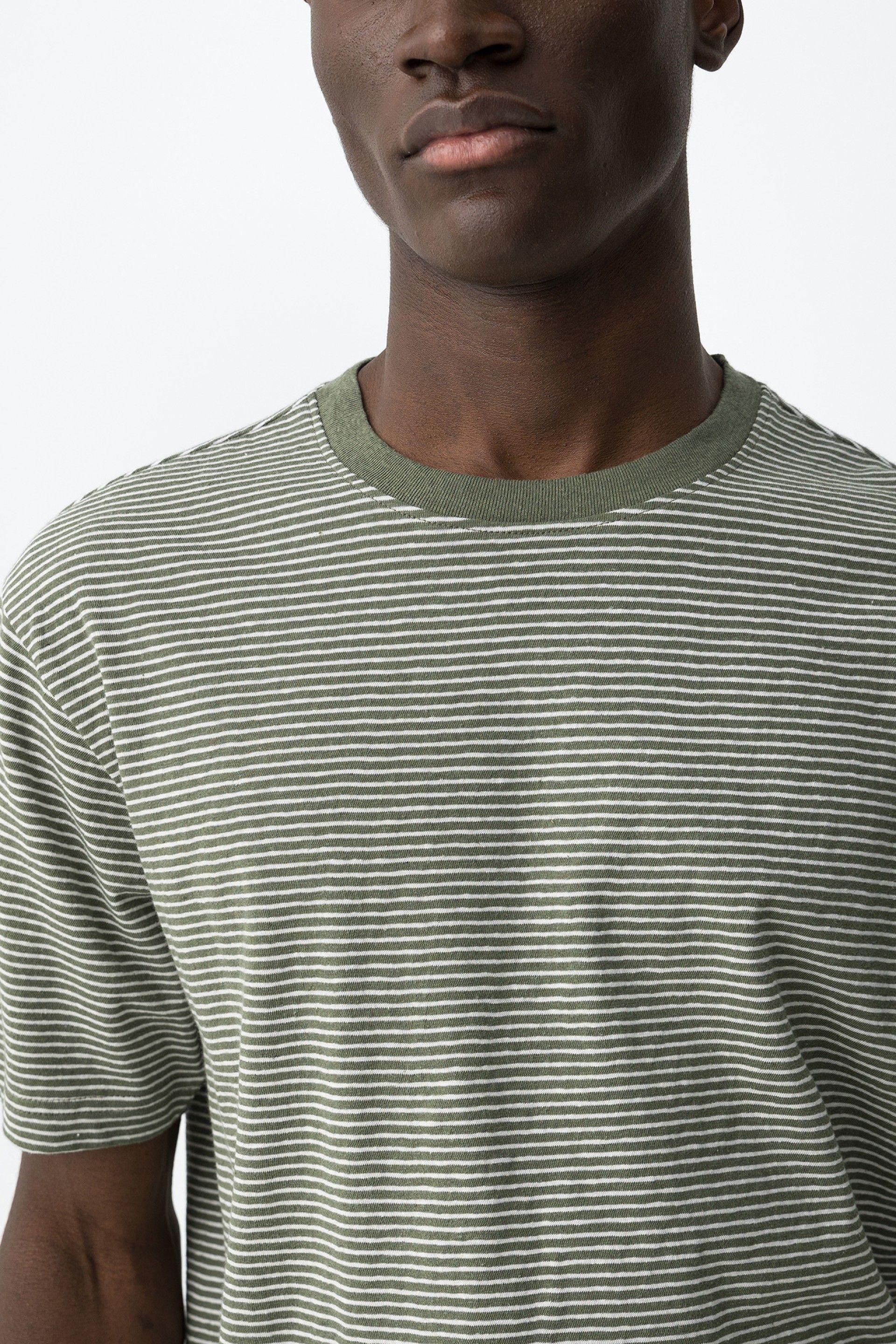 T-shirt righe misto lino cotone Tiffosi