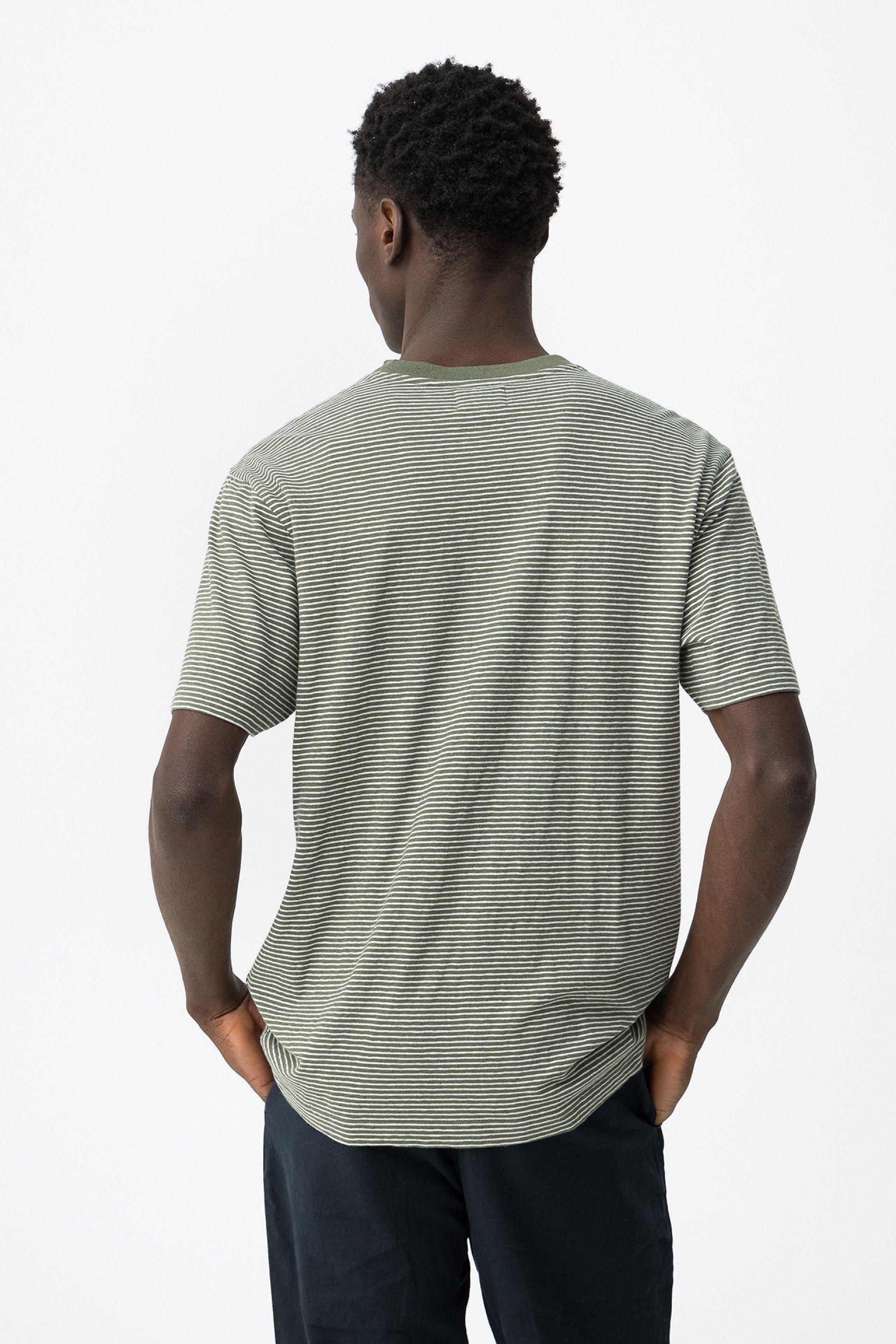 T-shirt righe misto lino cotone Tiffosi