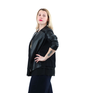 Giacca in similpelle da donna lizalù