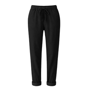 Pantaloni in cotone nero da donna lizalù