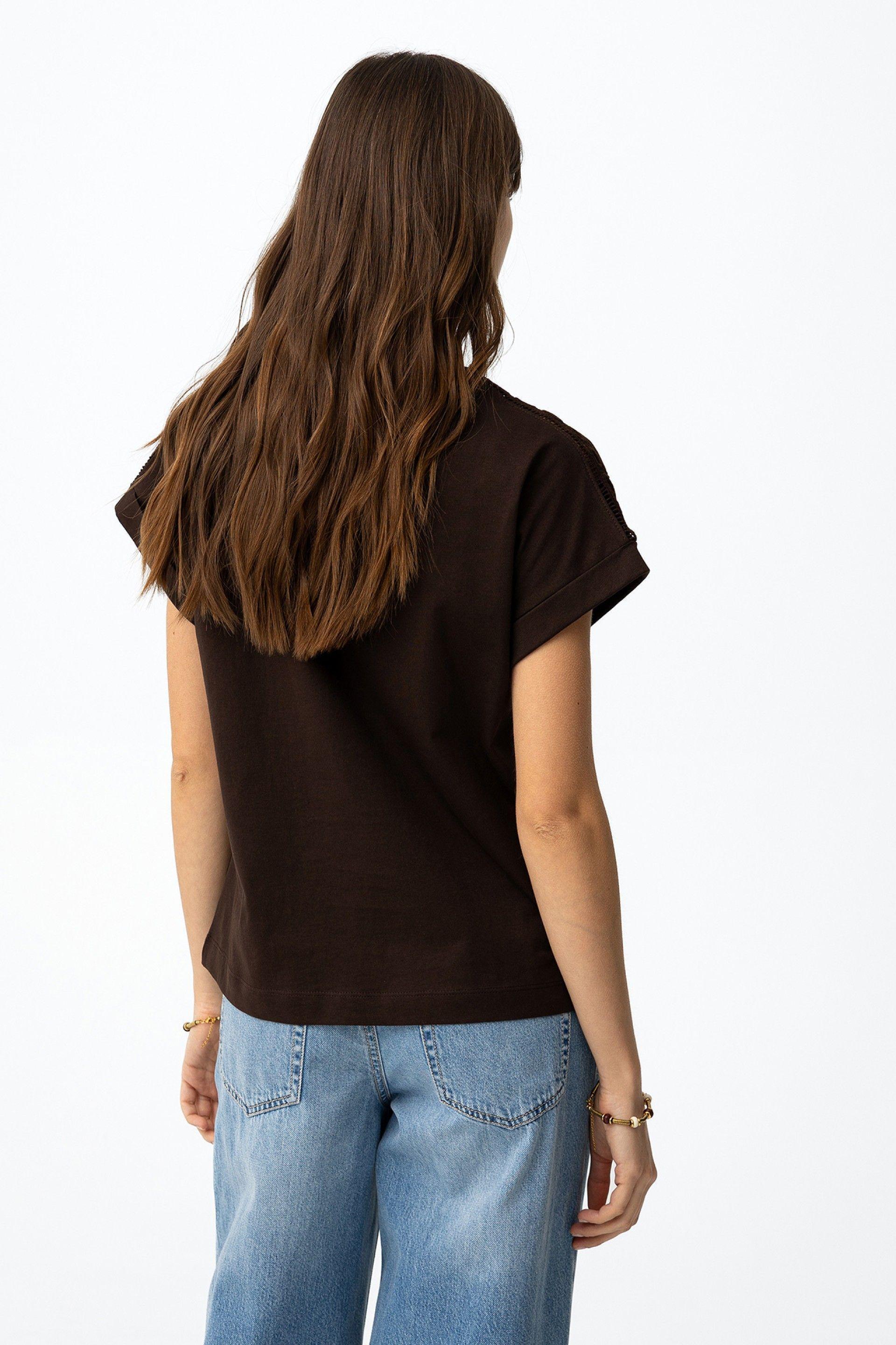 T-shirt marrone donna Tiffosi