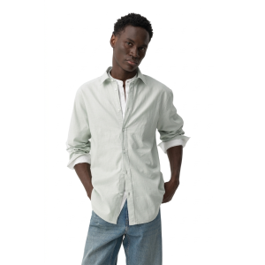 Camicia uomo misto lino cotone