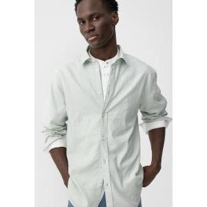 Camicia uomo misto lino cotone