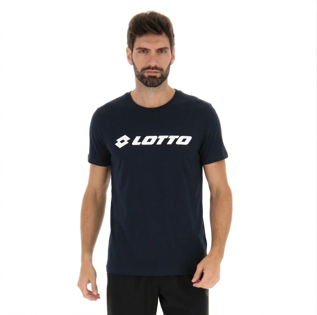 T-shirt sportiva blu Lotto casual