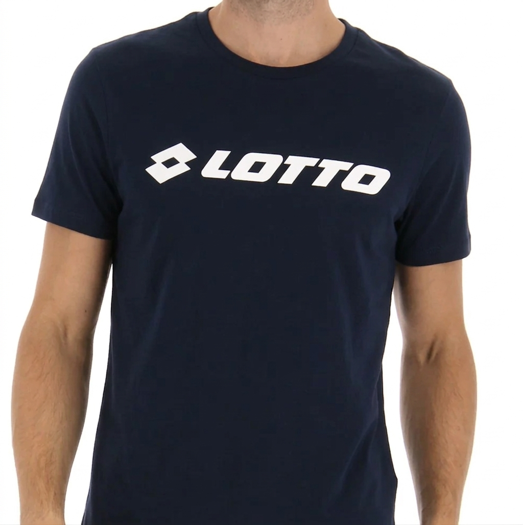 T-shirt sportiva blu Lotto casual