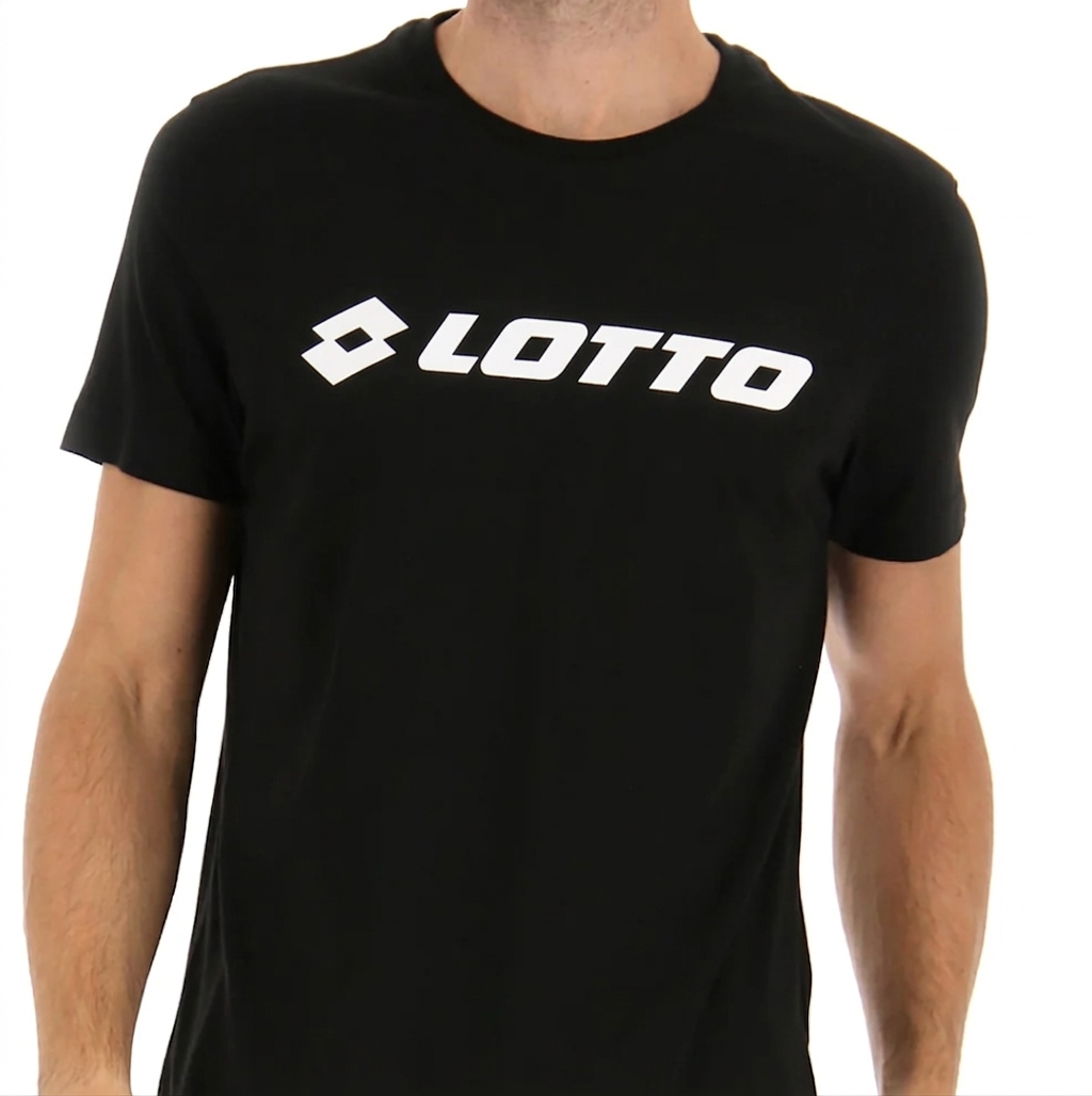 T-shirt sportiva nera Lotto casual