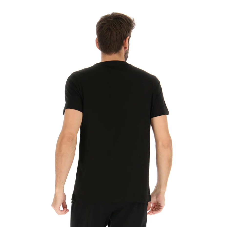 T-shirt sportiva nera Lotto casual