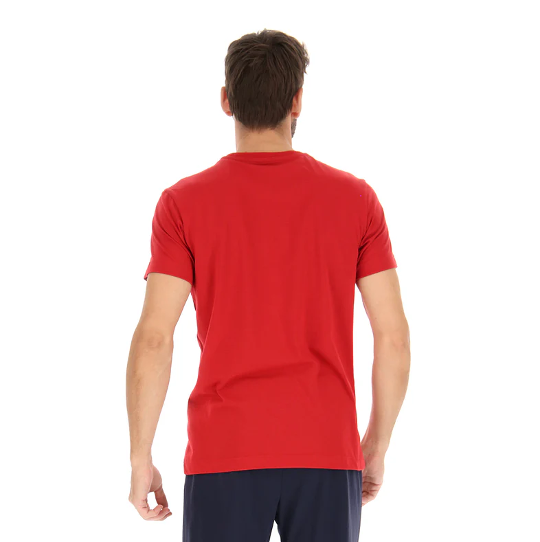 T-shirt sportiva rossa Lotto casual