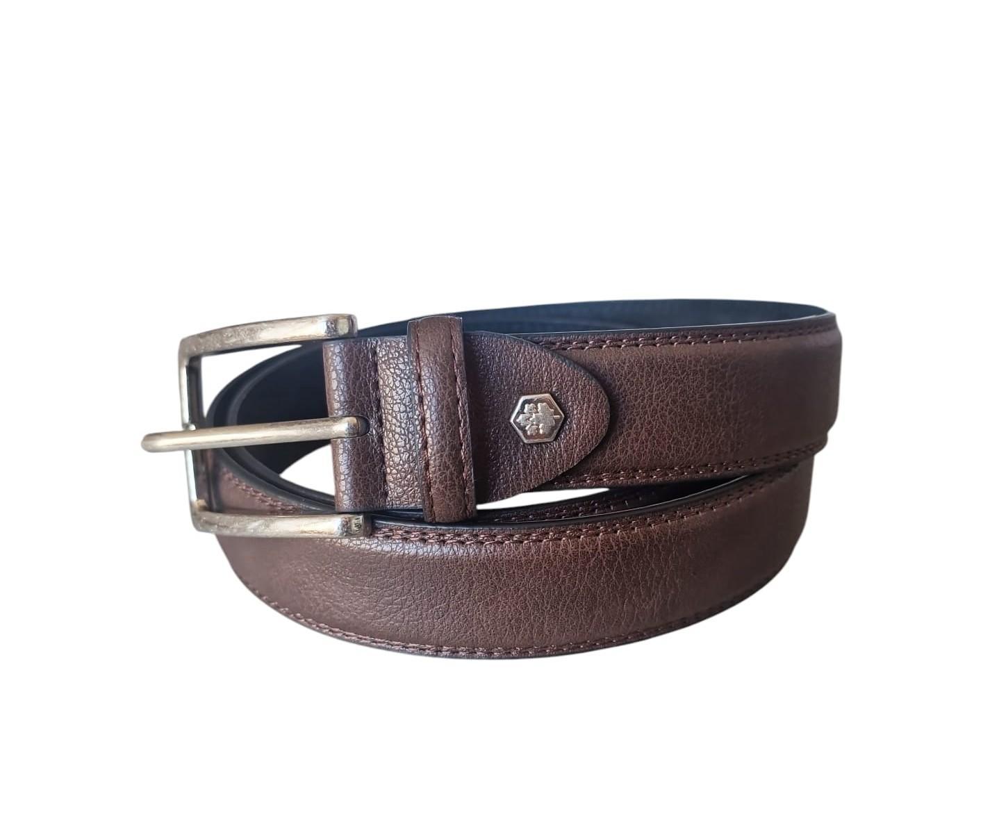 Cintura in vera pelle marrone Lumberjack uomo