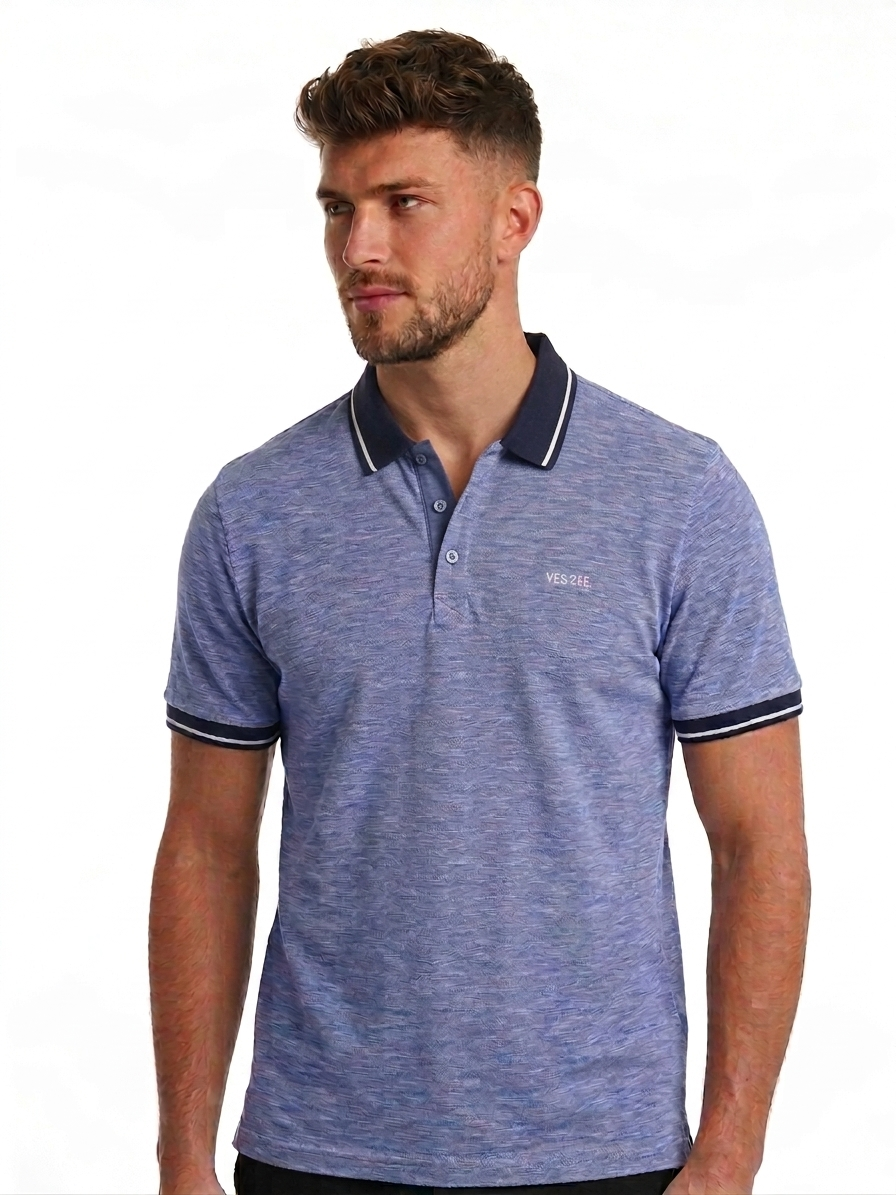 Polo in cotone da uomo Yes Zee