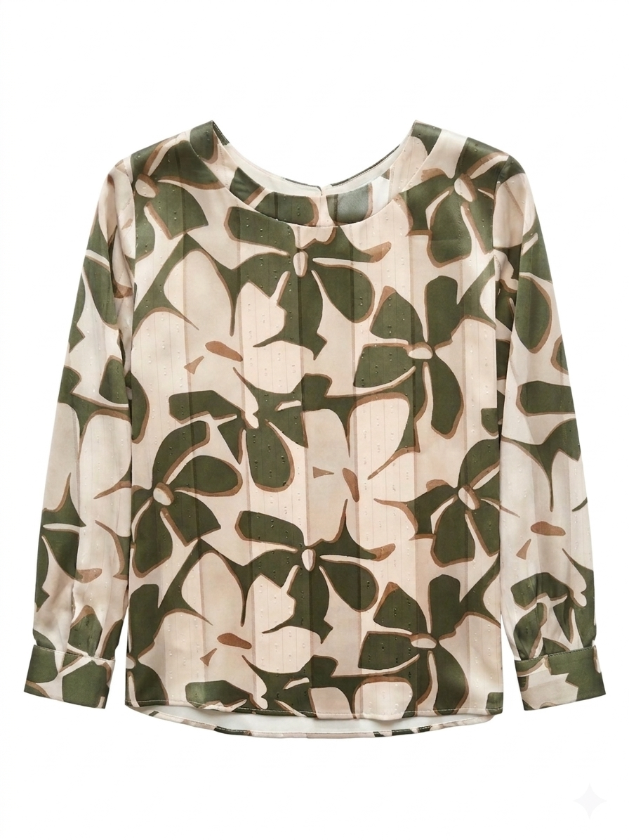 Casacca floreale oversize donna