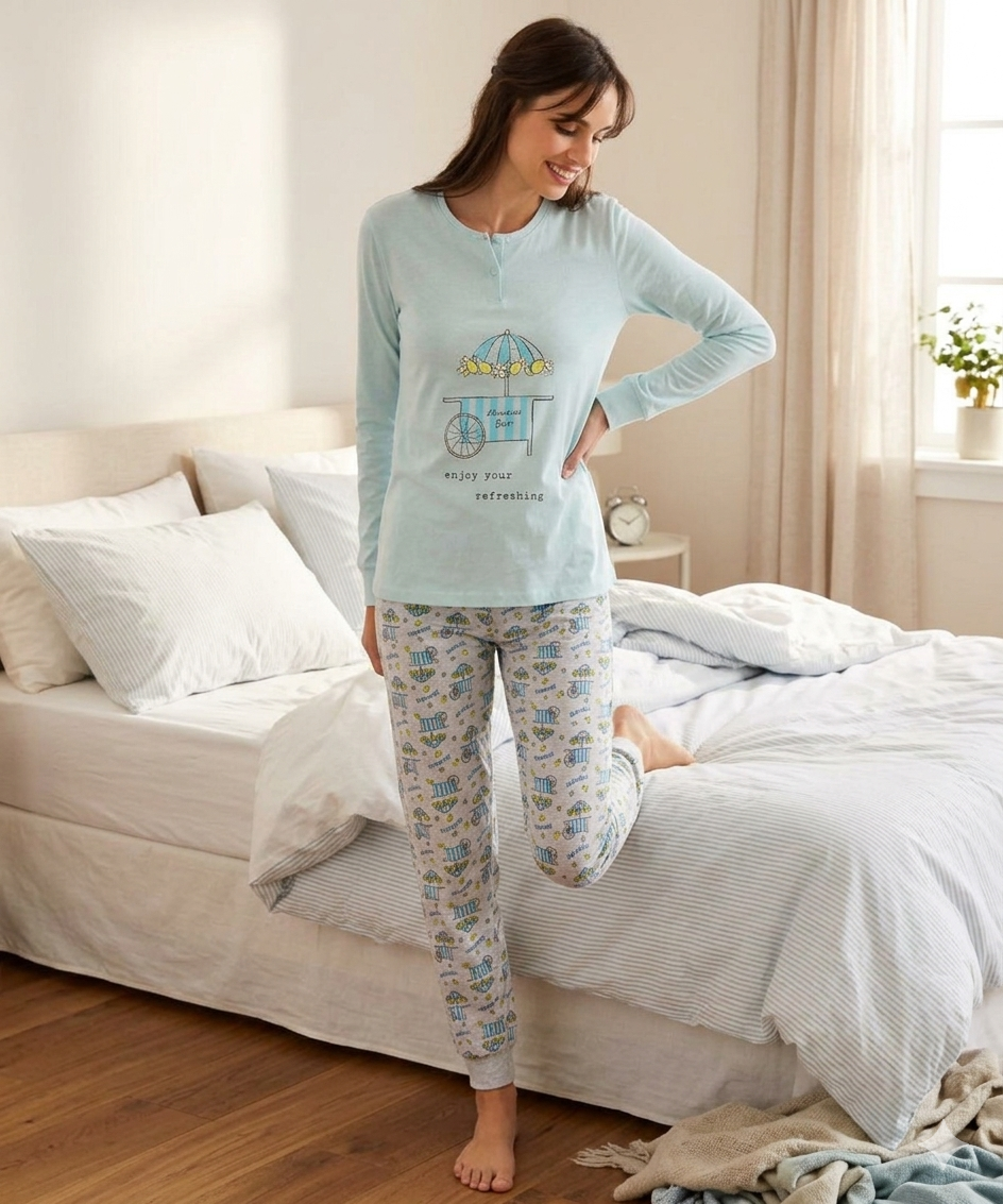 Pigiama in cotone jersey Il Granchio donna