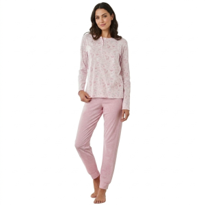 Pigiama donna cotone jersey floreale  gp5122
