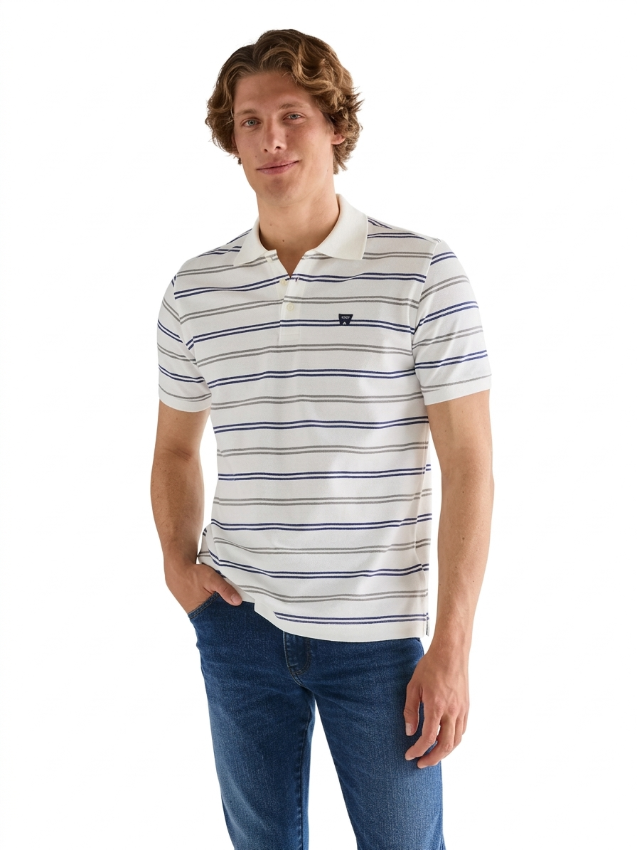Polo regular stripe Wrangler uomo