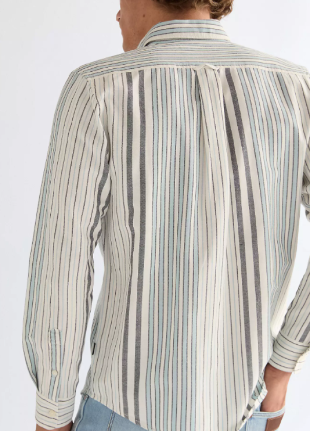 Camicia maniche lunghe in cotone a righe Wrangler