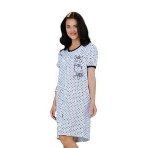 Camicia da notte mezza manica in ciniglia