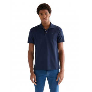 Polo mezza manica  blu